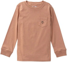 Load image into Gallery viewer, Cotton Long Sleeve Pocket T-shirt – Mocha Mousse
