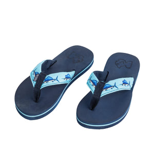 Fishing Hole Flip Flop - Sailfish Print