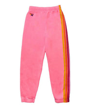 Load image into Gallery viewer, 5 Stripe Sweatpant - Neon Pink
