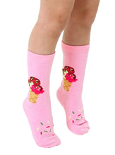 Load image into Gallery viewer, Living Royal 3D Crew Socks - Ice Cream Cone With Sprinkles
