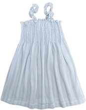 Load image into Gallery viewer, Mary Dress - Aqua Stripe
