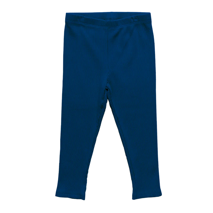 Navy Organic Rib Legging