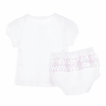 Load image into Gallery viewer, Noah's Ark Ruffle Diaper Cover Set - Pink

