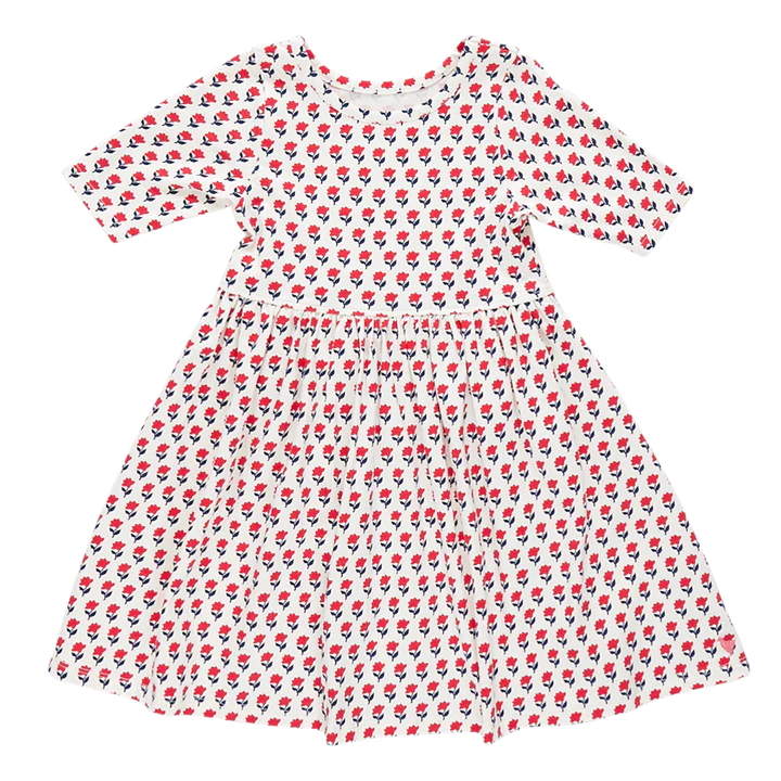 Organic Steph Dress - Tiny Flowers