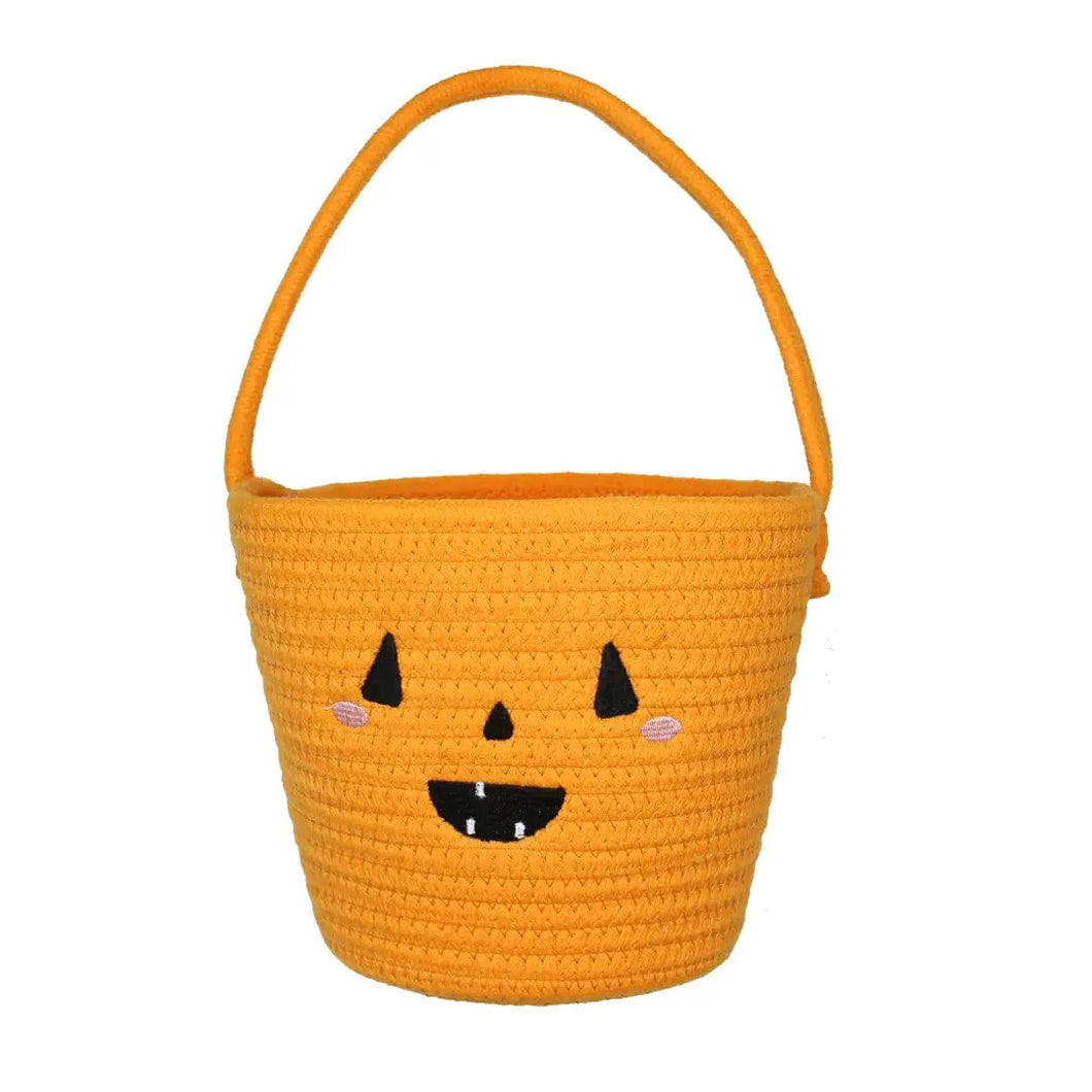 Pumpkin Rope Halloween Basket