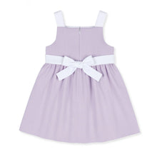 Load image into Gallery viewer, Lavender Pincord Dress With Flowers
