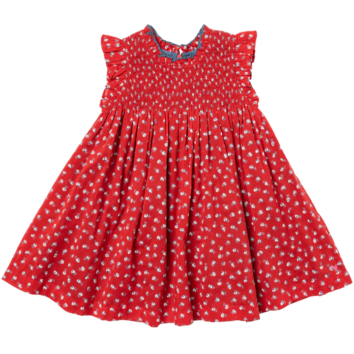 Stevie Dress - Tiny Red Roses