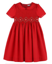Load image into Gallery viewer, Red Merry And Bright Smock Dress
