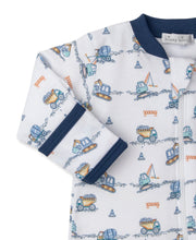 Load image into Gallery viewer, Construction Junction Print Footie With Zipper
