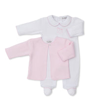 Load image into Gallery viewer, Riding Rockers Footie With Jacket Set - Pink
