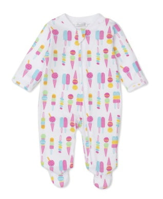 PJ's Popsicle Print Footie With Zipper
