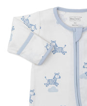 Load image into Gallery viewer, Dreamy Zebras Print Footie With Zipper
