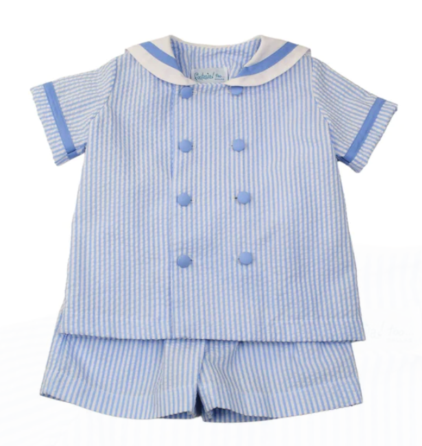 Blue Stripe Sailor Set