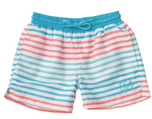 Load image into Gallery viewer, Boogie Board Colorblock Swim Trunk - Scuba Blue Stripe
