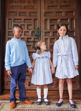 Load image into Gallery viewer, Blue Vinings Smocked Peter Pan Dress
