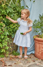 Load image into Gallery viewer, Sky Blue Print Hars Dress
