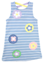 Load image into Gallery viewer, Stripe Knit Dress With Flower Dots
