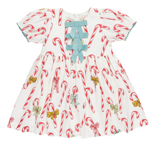 Load image into Gallery viewer, Girls Hermione Dress - Candy Cane Lane
