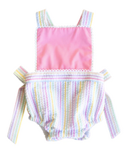 Load image into Gallery viewer, Selwyn Pastel Seersucker Sadie Sunsuit
