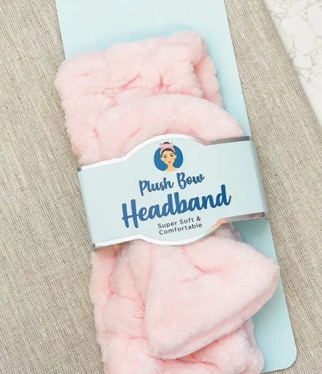 Plush Bow Spa Headband