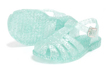 Load image into Gallery viewer, Uncle Rico Green Glitter Jelly Sandals
