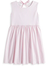 Load image into Gallery viewer, Scalloped Shelby Dress - Pink Stripe
