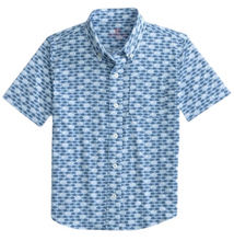 Load image into Gallery viewer, Heather Clearwater Blue Short Sleeve Sportshirt
