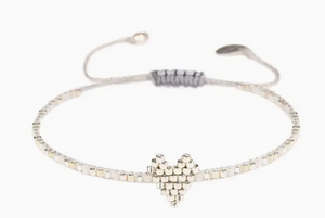 Heartsy Row Adjustable Bracelet