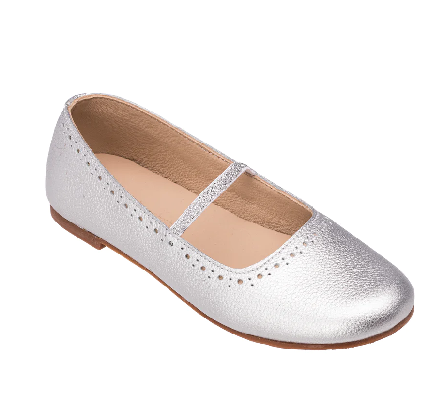 Silver Sasha Ballerina Flat