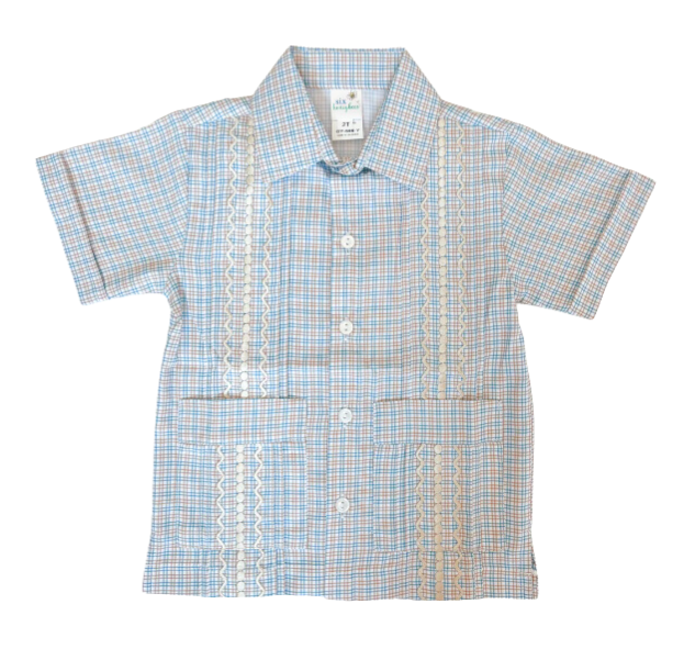 Duke Gingham Guayabera Shirt