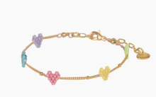 Load image into Gallery viewer, Heartsy Gold Plated Chain Adjustable Bracelet
