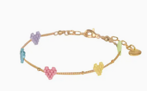 Heartsy Gold Plated Chain Adjustable Bracelet