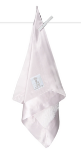 Chenille Satin Blanky - Pink