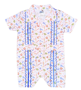 Perfect Game Guayabera Romper