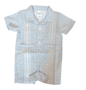 Duke Gingham Guayabera Romper