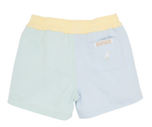 Load image into Gallery viewer, Colorblock Sheffield Shorts - Sea Island Seafoam, Buckhead Blue, Bellport Yellow
