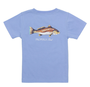 Redfish SS Tee Shirt - Light Blue