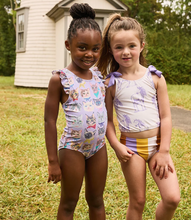 Load image into Gallery viewer, Girls Liv Suit - Lavender Cool Cats
