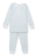 Load image into Gallery viewer, Jack Pajama Set - Pacific Palms Blue
