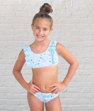 Load image into Gallery viewer, Loren Two Piece Swimsuit - Blue Green Floral
