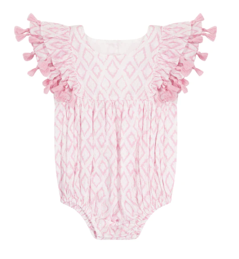 Anna Romper - Soft Pink Ikat