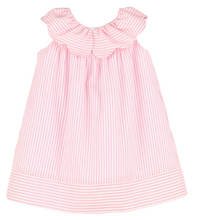 Load image into Gallery viewer, Pink Sip And See Stripe Dress
