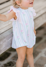 Load image into Gallery viewer, Blake Floral Pastel Stripe Knit Bubble
