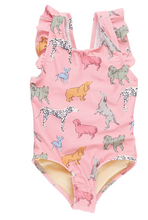 Load image into Gallery viewer, Girls Liv Suit - Pink Dogs
