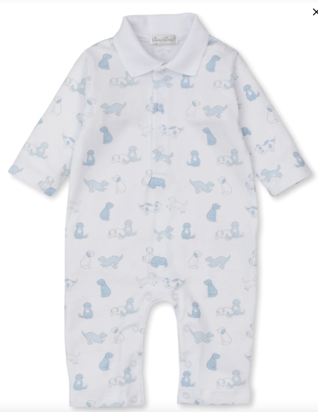 Puppy Fun Playsuit Light Blue