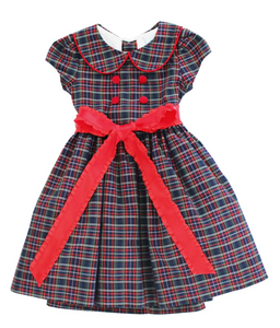 Blue Spruce and Red Cord Dress