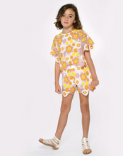 Load image into Gallery viewer, Yellow Flower Crochet Top And Shorts
