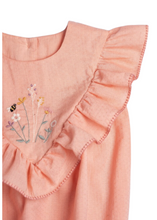 Load image into Gallery viewer, Lucy Romper - Blush Cotton Swiss Dobby Dot

