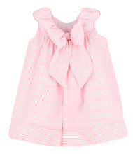 Load image into Gallery viewer, Pink Sip And See Stripe Dress
