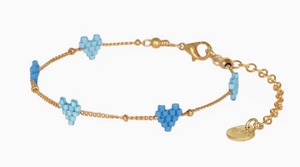 Heartsy Gold Plated Chain Adjustable Bracelet